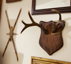 Faux Antler Plaques