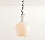 Flynn Milk Glass Pendant (12"-17")