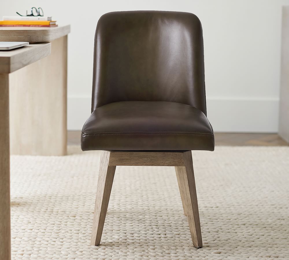 Layton Leather Desk Chair by Pottery Barn