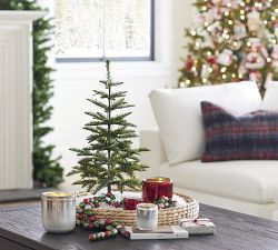 Open Box: Lit Faux Pine Trees