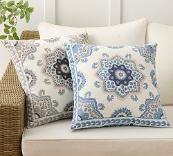 Pescadero Medallion Printed Outdoor Pillow