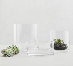 Aegean Clear Glass Vases