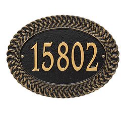 Chartwell Oval Address Plaque