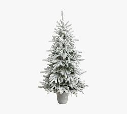 Lit Long Vermont Pine Artificial Christmas Tree