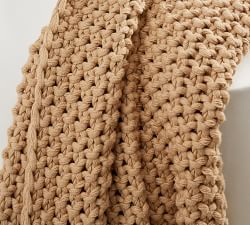 Open Box: Bayside Seed Stitch Throw Blanket