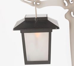 Skeleton Hand Garden Stake with Lit Lanterns