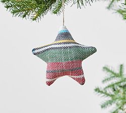 Stewart Plaid Star Ornament