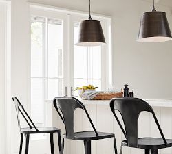 Tapered Metal Shade Cord Pendant (10"-13")