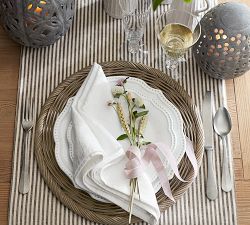 Wheaton Striped Cotton/Linen Table Runner
