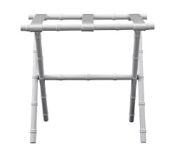 Bamboo Luggage Rack with Nylon Straps