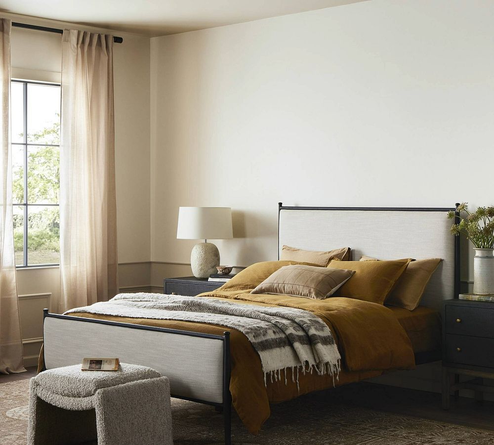 Bayside Upholstered Platform Bed by Pottery Barn