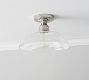 Farmhouse Glass Flush Mount (13")