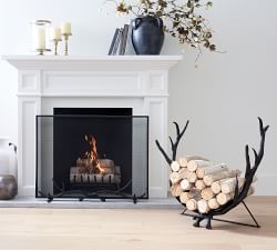 Bronze Antler Fireplace Screen