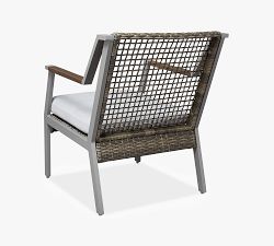 Klein Wicker Outdoor Lounge Chairs, Set of 2