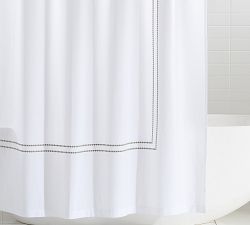 Pearl Embroidered Organic Shower Curtain - Thumbnail 3