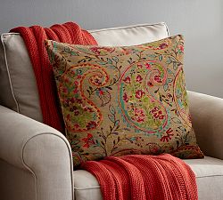 Rory Paisley Velvet Pillow Cover