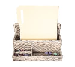 Tava Handwoven Rattan Standing Stationery Sorter