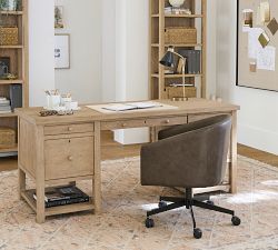 Baldwin Leather Swivel Desk Chair