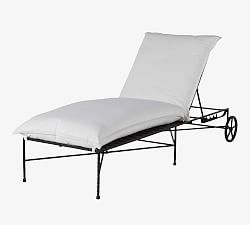 Blithdale Metal Outdoor Single Chaise Lounge with Wheels