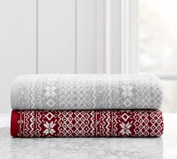 Fair Isle Jacquard Towel
