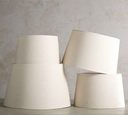 Gallery Textured Linen Tapered Lamp Shade (14"-20")
