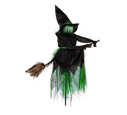 Lit Witches on Brooms, Set of 3