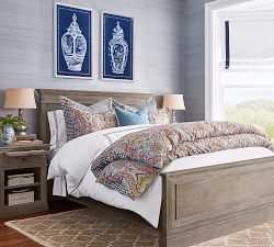 Navy Urn Framed Prints