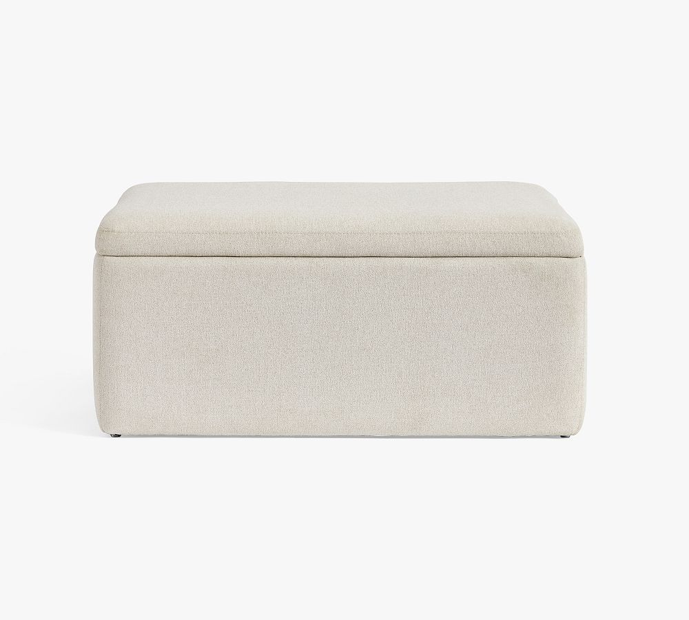 Presley Rectangular Upholstered Storage Ottoman by Pottery Barn