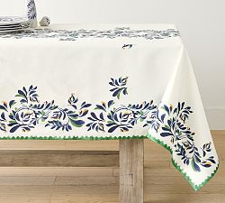 Puebla Multi Outdoor Oilcloth Tablecloth
