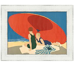 Red Umbrella Shade Print