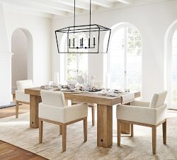 Remington Iron Linear Lantern Chandelier (42")