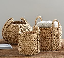 Beachcomber Handwoven Tote Baskets