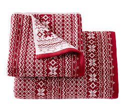 Fair Isle Jacquard Towel