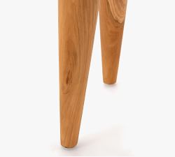 Zander Teak Round Outdoor End Table (18")