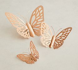 Monique Lhuillier Papillion Ornaments, Set of 4