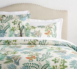Victoria Botanical Print Duvet Cover &amp; Shams