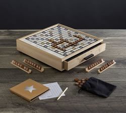 Wooden Scrabble Board Game - Maple Luxury Edition