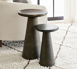 Avila Metal Round Outdoor Accent Table (12"-32")