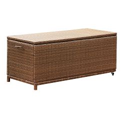 Bellflower All-Weather Wicker Storage Bench