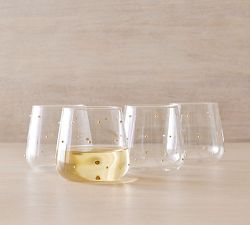 Confetti Celebration Stemless Wine Glasses