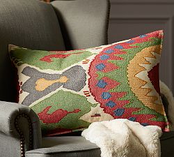 Michaela Ikat Lumbar Pillow Cover