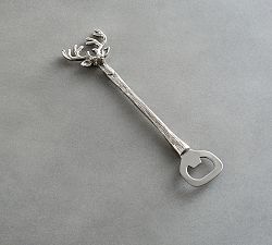 Silver Stag Bottle Opener
