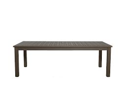 Tropez Faux Teak Rectangular Dining Table, Shadow