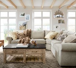 Gathered Faux Fur Pillow Cover - Taupe