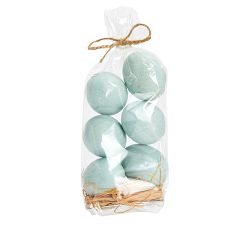 Faux Speckled Decorative Eggs - Set of 6
