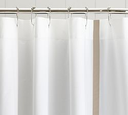 Morgan Banded Organic Shower Curtain