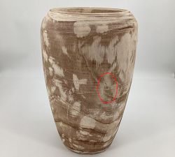 Open Box: Aisley Wood Vase, 17"H