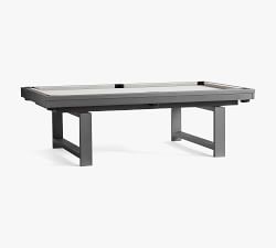 Indio Metal Convertible Outdoor Pool &amp; Dining Table Set (98")