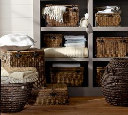 Lexine Round Lidded Basket