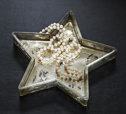 Mercury Glass Star Tray